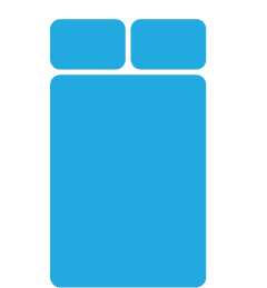 Double Adjustable Bed Icon
