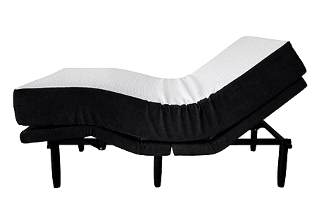 Split king adjustable bed with dual remotes for partners with different sleep positions