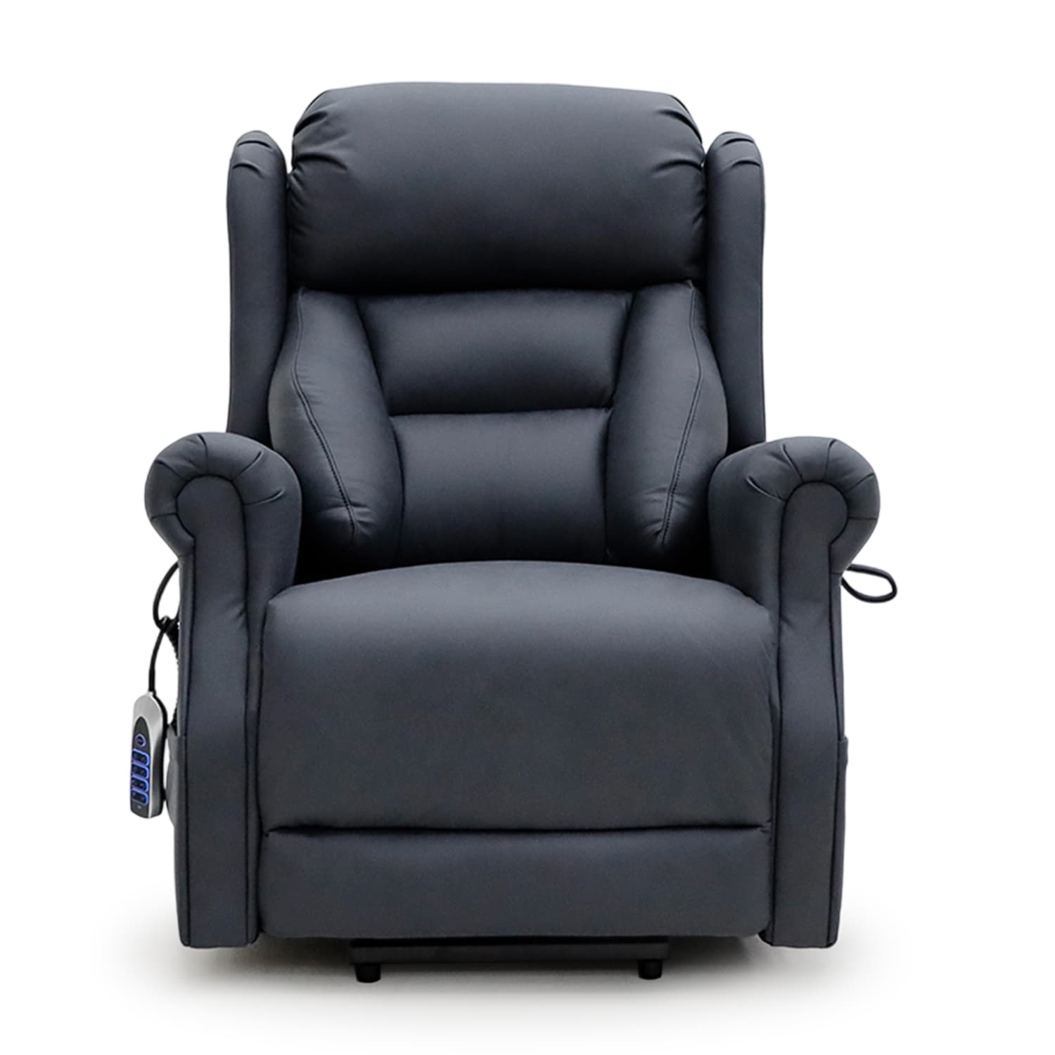 Sophie Embrace lift recliner chair in navy fabric