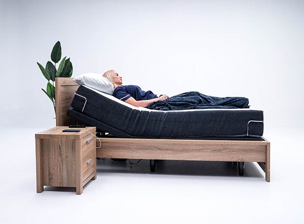 Side view Sophie Split Queen inside Bedframe