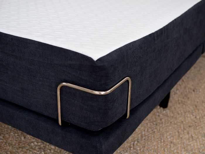 mattress support bars located in each corner on the Sophie Adjustable Bed